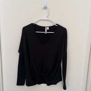 Francesca’s black knot tie top